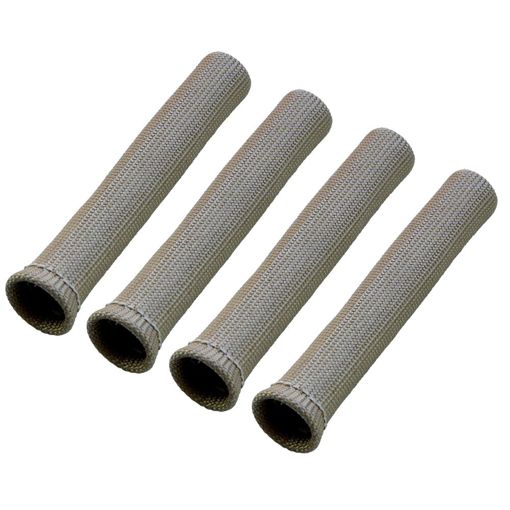 Heat Protection Spark Plug Heatshield Insulation Boot Set 4 Universal 1"Id