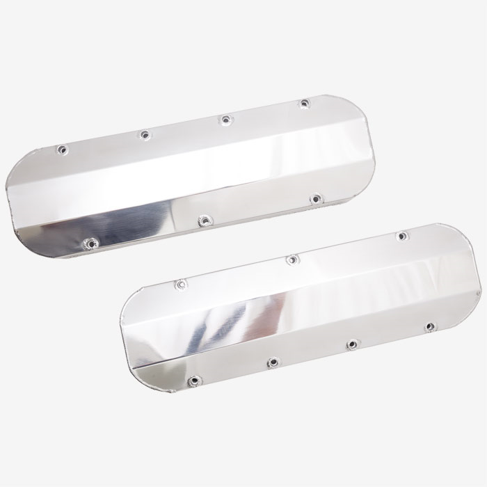 TFI Racing Valve Covers Fabricated Chevrolet BB 396-502 Tall Anodised with Rails