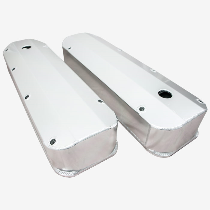 TFI Racing Valve Covers Fabricated Chevrolet BB 396-502 Tall Anodised with Rails