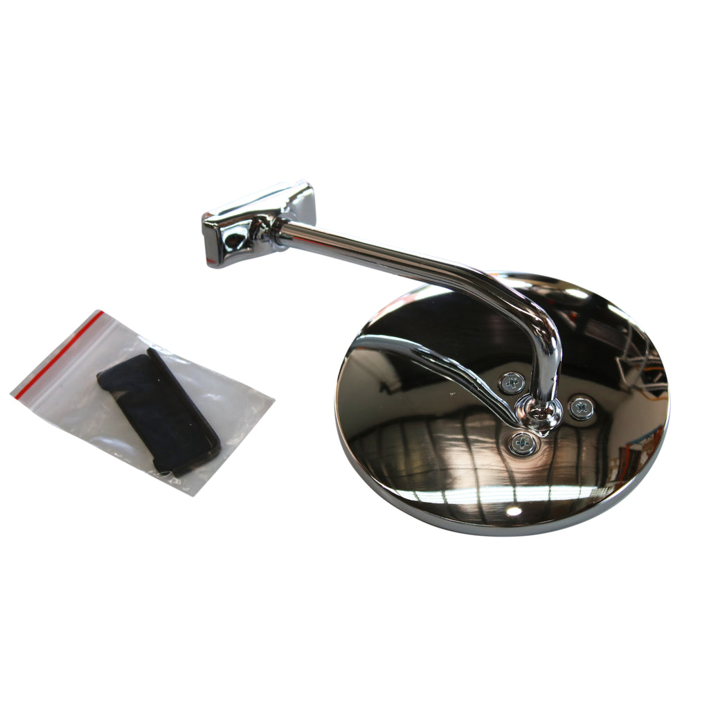 TFI Racing 4-1/2" Straight Arm Peep Side Door Edge Glass Mirror Outside Rear