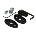 TFI Racing 4" Swan Neck Arm Mirror 2 Stud Mount Street Rod Outside View