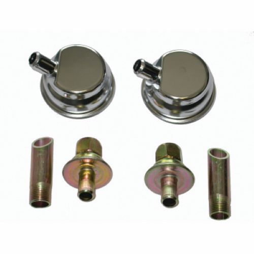 TFI Racing Crankcase Universal Evacuation System Weld In Tubes One Way Check