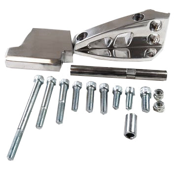 TFI Racing Air Conditioning Bracket Polished Aluminium Chevrolet Sm Block SWP