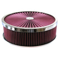 TFI Racing Superflow Air Filter Cleaner 14" x 4" Holley Edelbrock Recessed Base