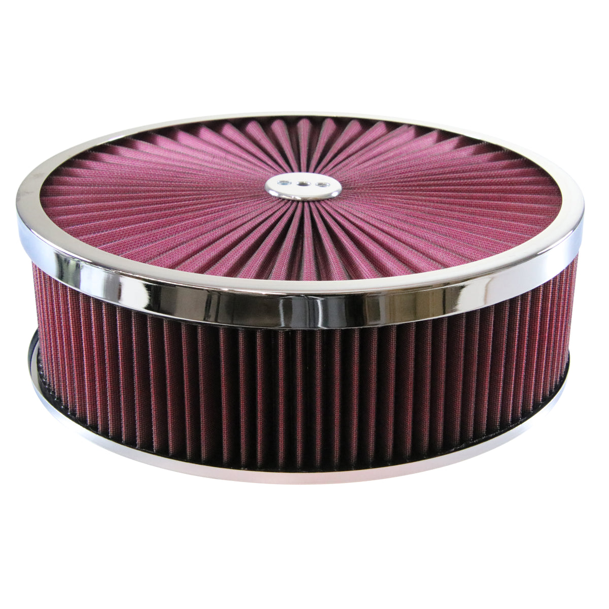 TFI Racing Superflow Air Filter Cleaner 14" x 4" Holley Edelbrock Recessed Base