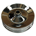 TFI Racing Pulley GM Power Steering Double Groove Steel 5/8" Shaft 5-3/4" Diam
