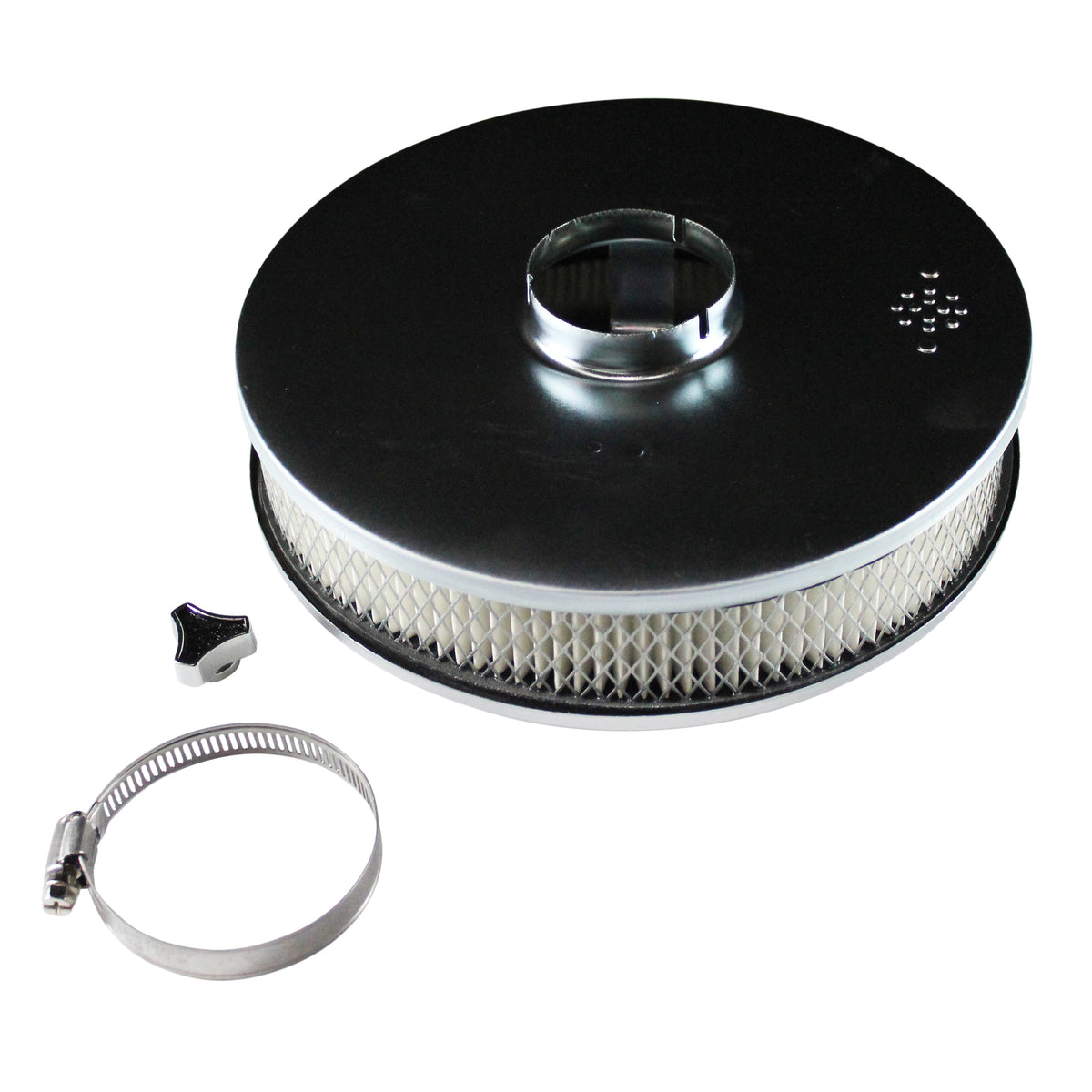 TFI Racing Air Cleaner 9" Wide x 2" Tall Suit 2-5/16" Single Barrel Stromberg