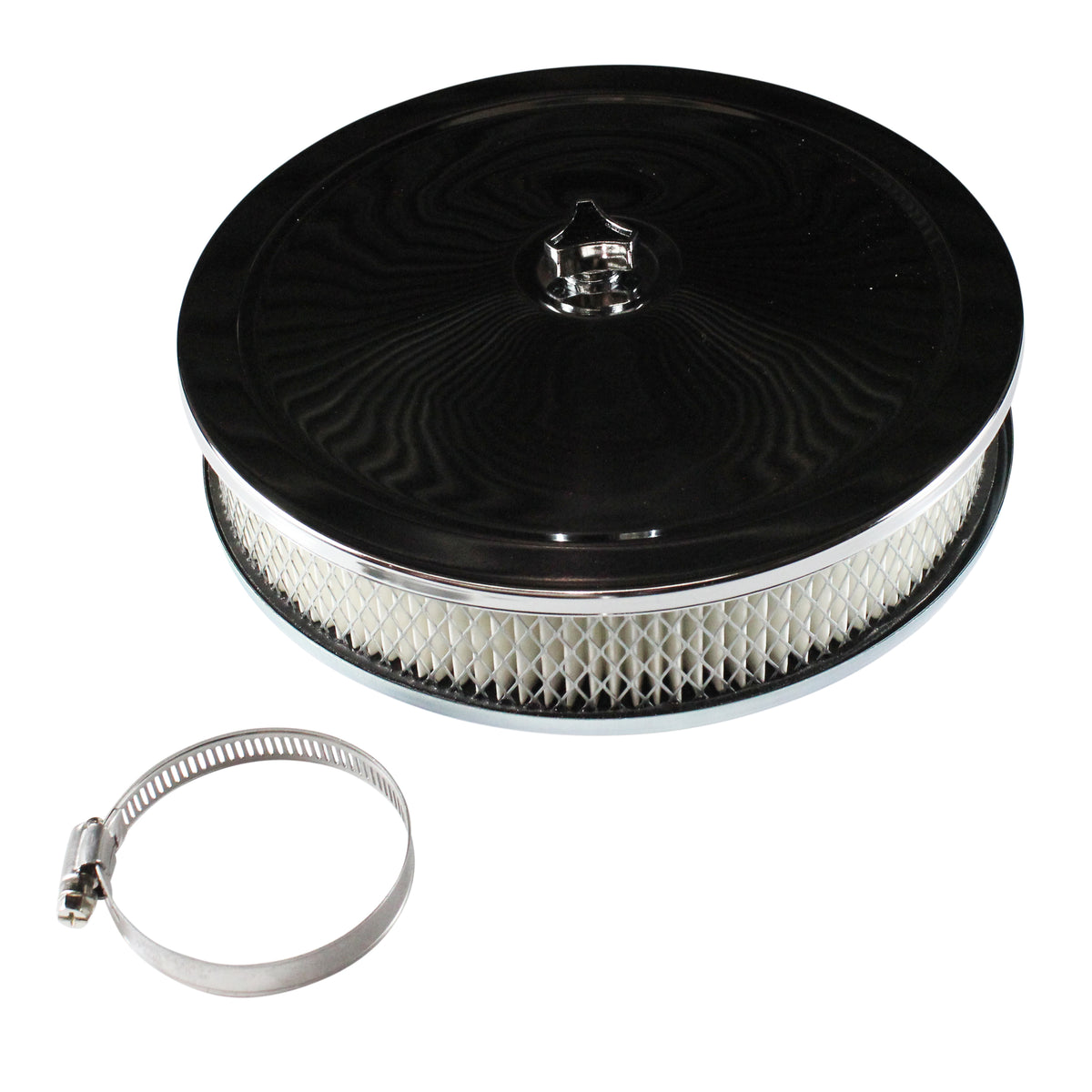 TFI Racing Air Cleaner 9" Wide x 2" Tall Suit 2-5/16" Single Barrel Stromberg