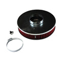 TFI Racing Chrome Air Cleaner 9" Wide x 2" Tall 3-1/16"(80mm) Nikki Carb Element
