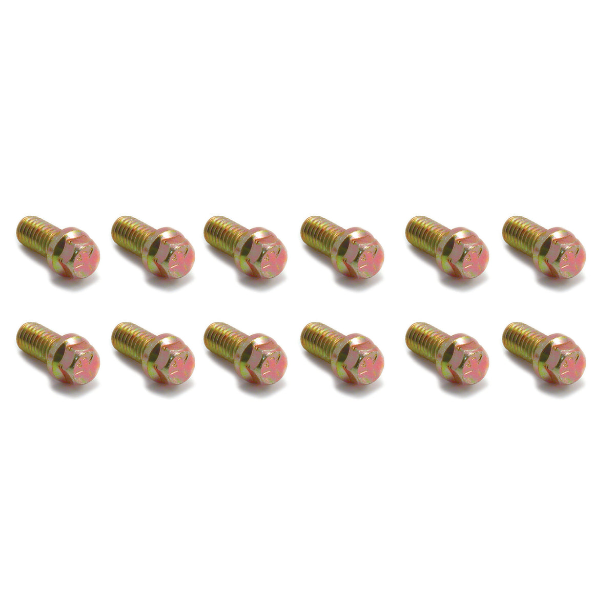 TFI Racing Extractor/Header Bolts 3/8"-16 x 3/4" Long set of 12 Gold Finish