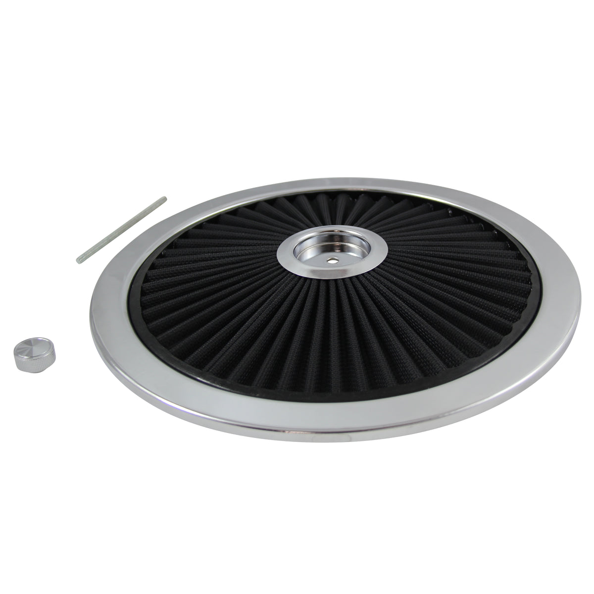 TFI Racing Extraflow Black Element Chrome Air Filter 14" Top Cotton Pleated