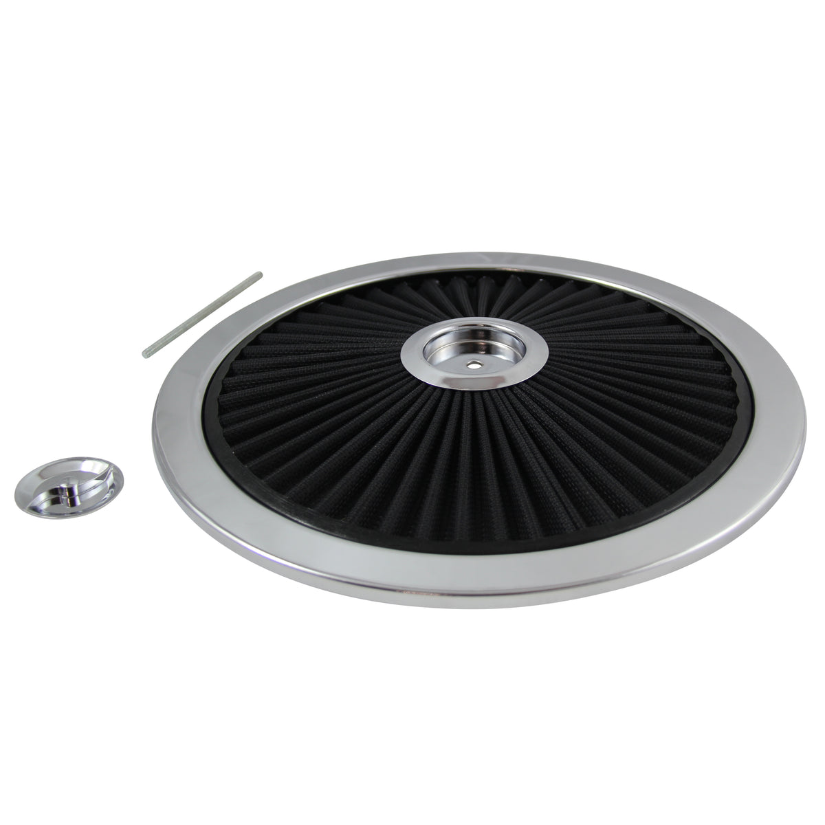 TFI Racing Extraflow Black Element Chrome Air Filter 14" Top Cotton Pleated