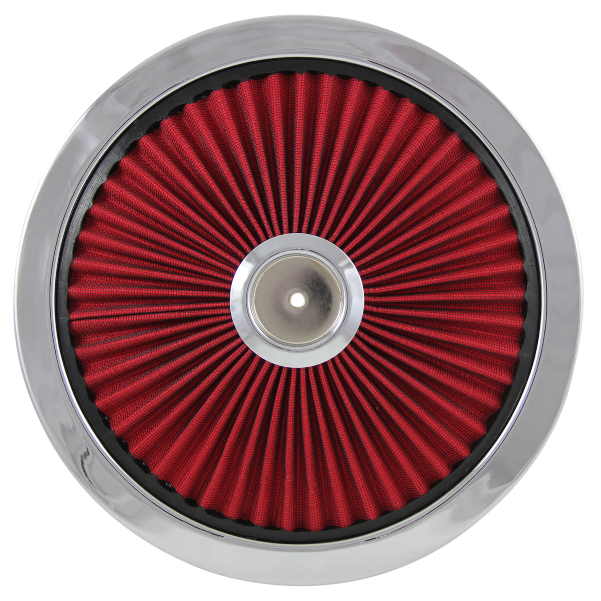 TFI Racing Extraflow Red Element Chrome Air Filter 14" Top Cotton Pleated