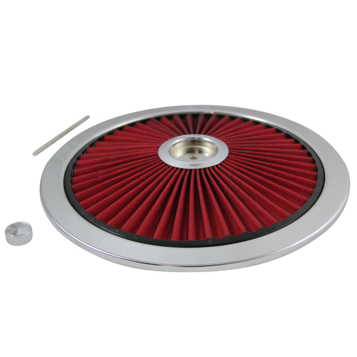 TFI Racing Extraflow Red Element Chrome Air Filter 14" Top Cotton Pleated