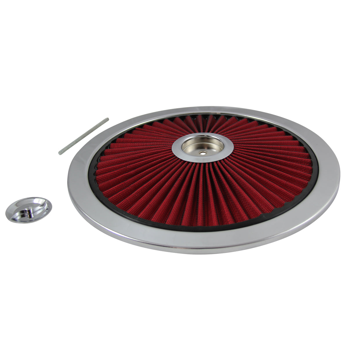 TFI Racing Extraflow Red Element Chrome Air Filter 14" Top Cotton Pleated