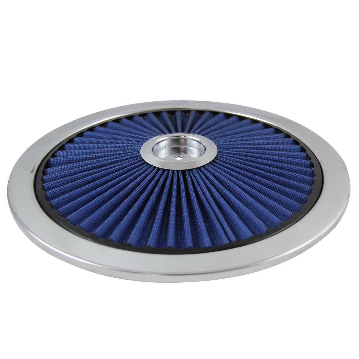 TFI Racing Extraflow Blue Element Chrome Air Filter 14" Top Cotton Pleated