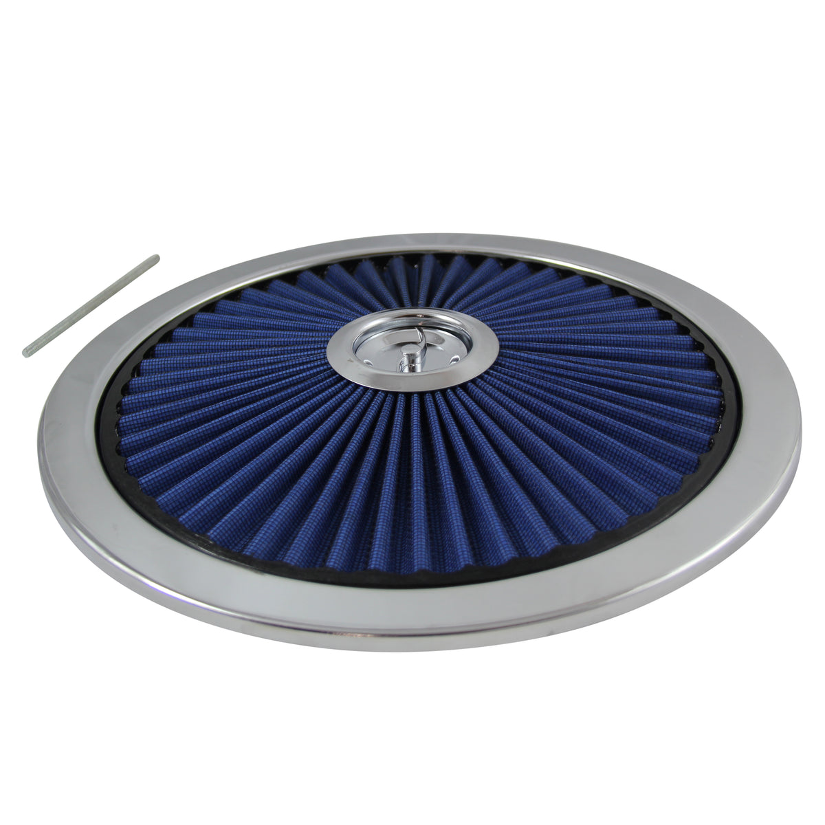 TFI Racing Extraflow Blue Element Chrome Air Filter 14" Top Cotton Pleated