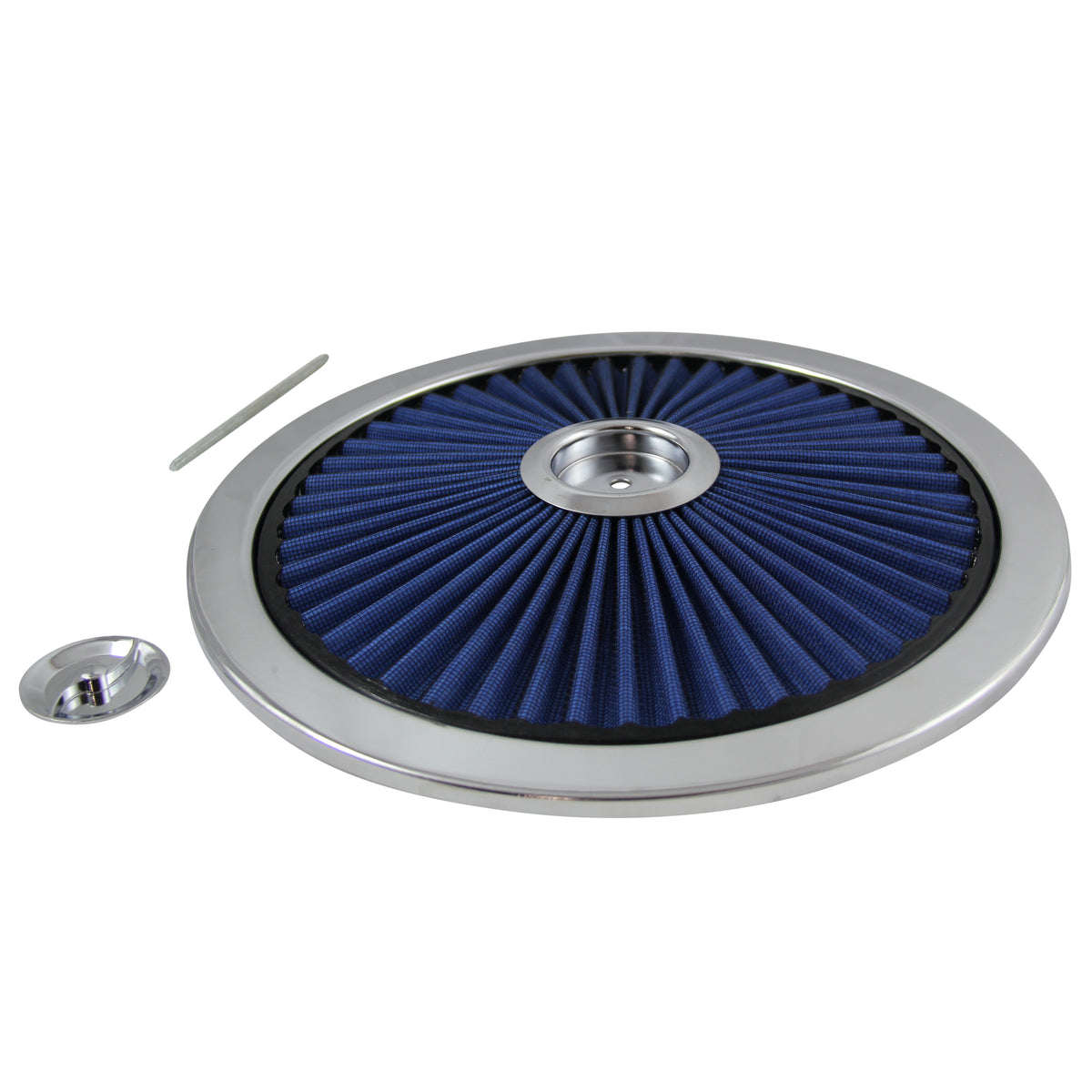 TFI Racing Extraflow Blue Element Chrome Air Filter 14" Top Cotton Pleated