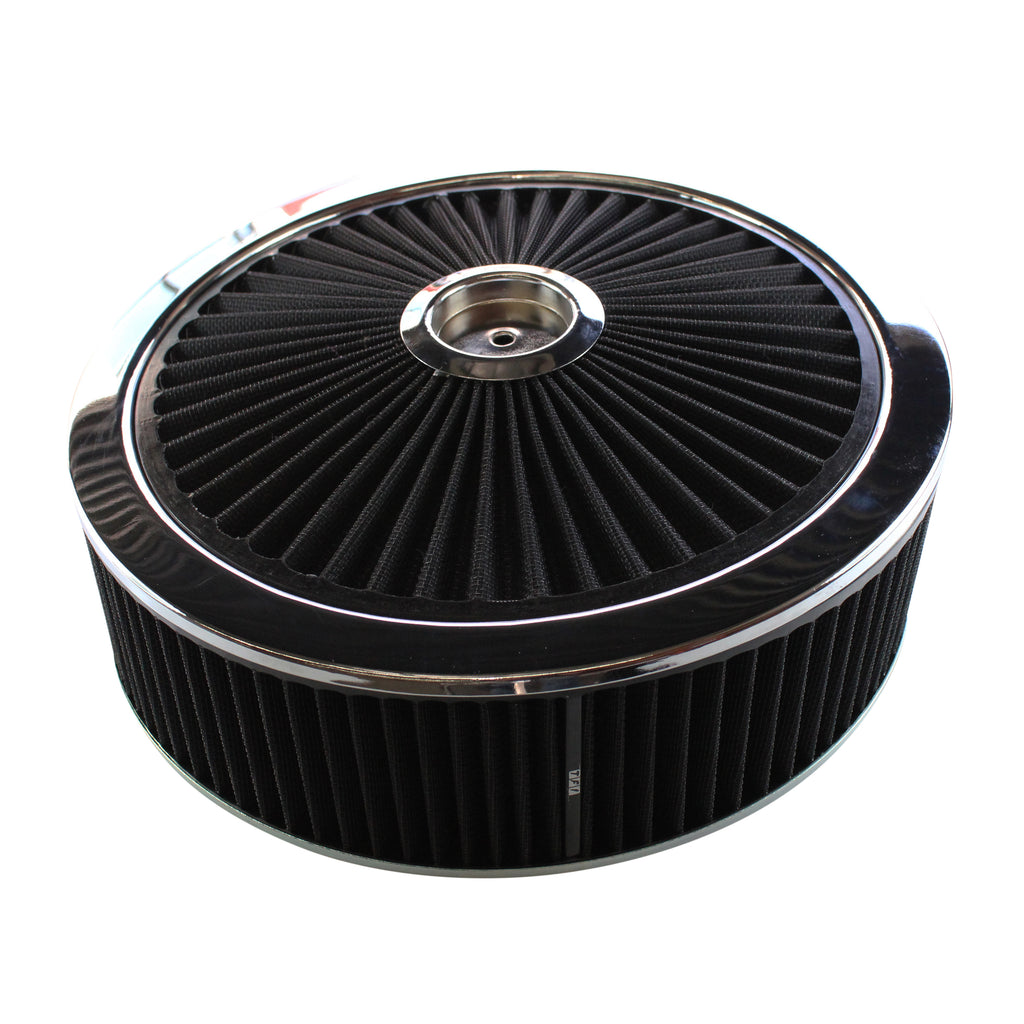 TFI Racing Extraflow Air Filter Cleaner 14" x 4" Holley Holden Quadrajet Base