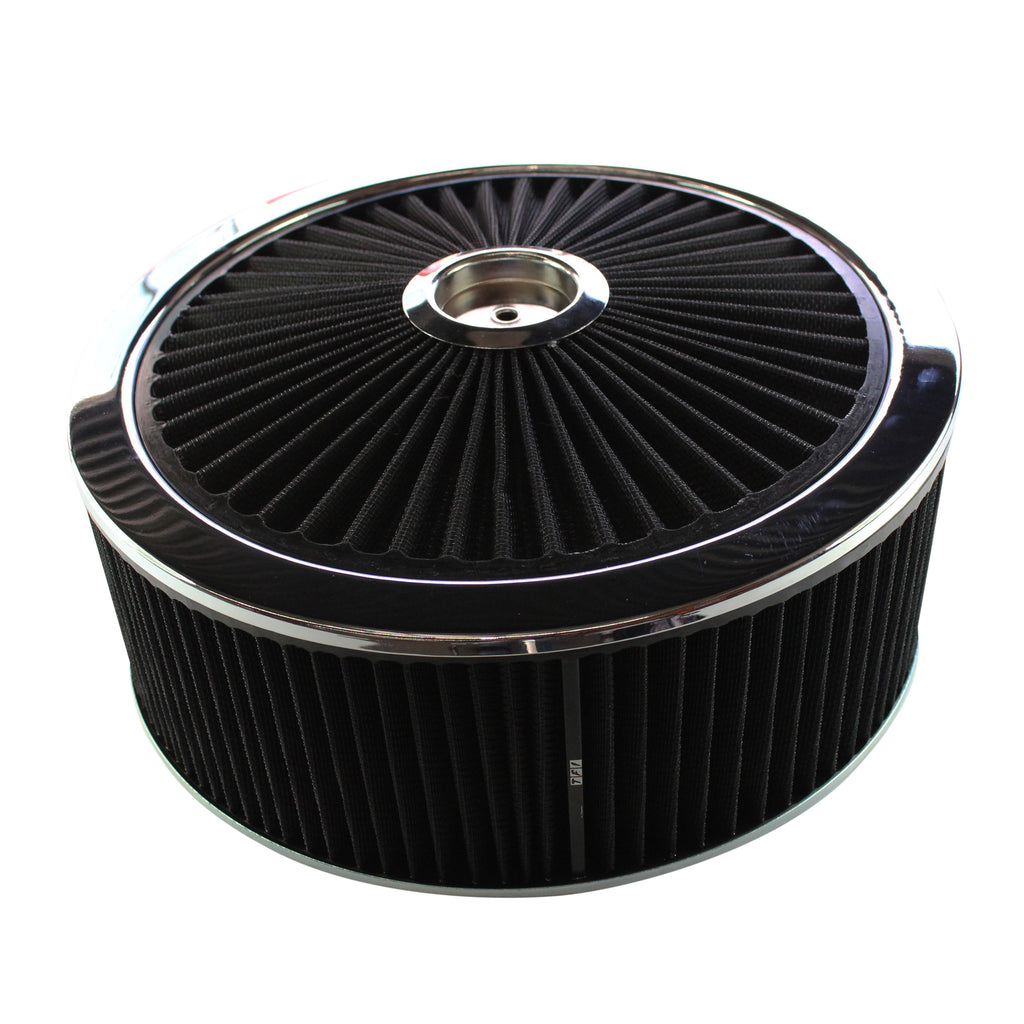 TFI Racing Extraflow Air Filter Cleaner 14" x 5" Holley Holden Quadrajet Base