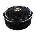 TFI Racing Extraflow Air Filter Cleaner 14"x 5" Holley Edelbrock Recessed Base