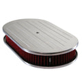 TFI Racing Oval Ball Milled Air Cleaner 15" x 2" Holley Edelbrock Quadrajet