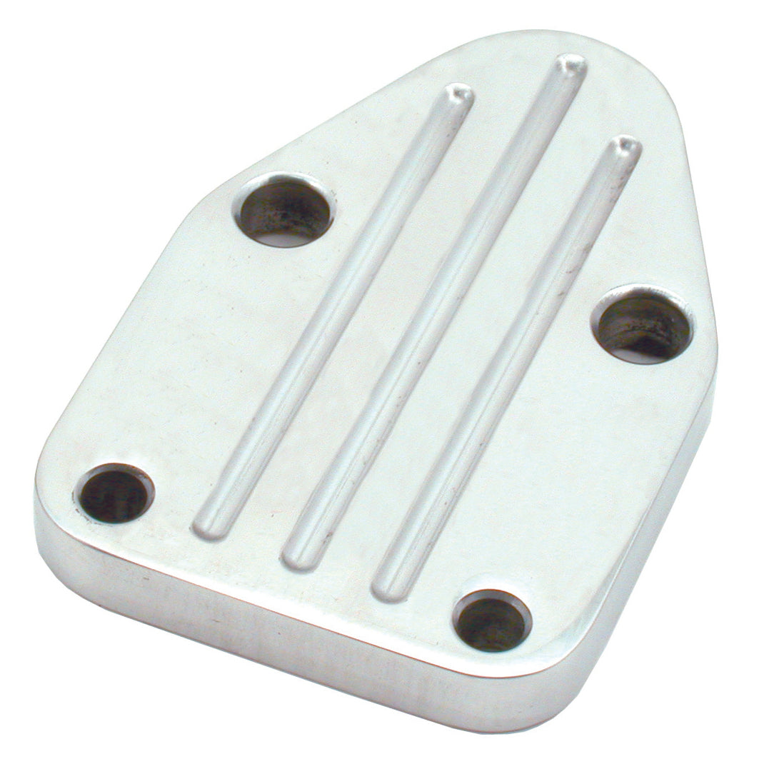 TFI Racing Fuel Pump Block Off Plate Small Block Chevrolet Billet Alloy