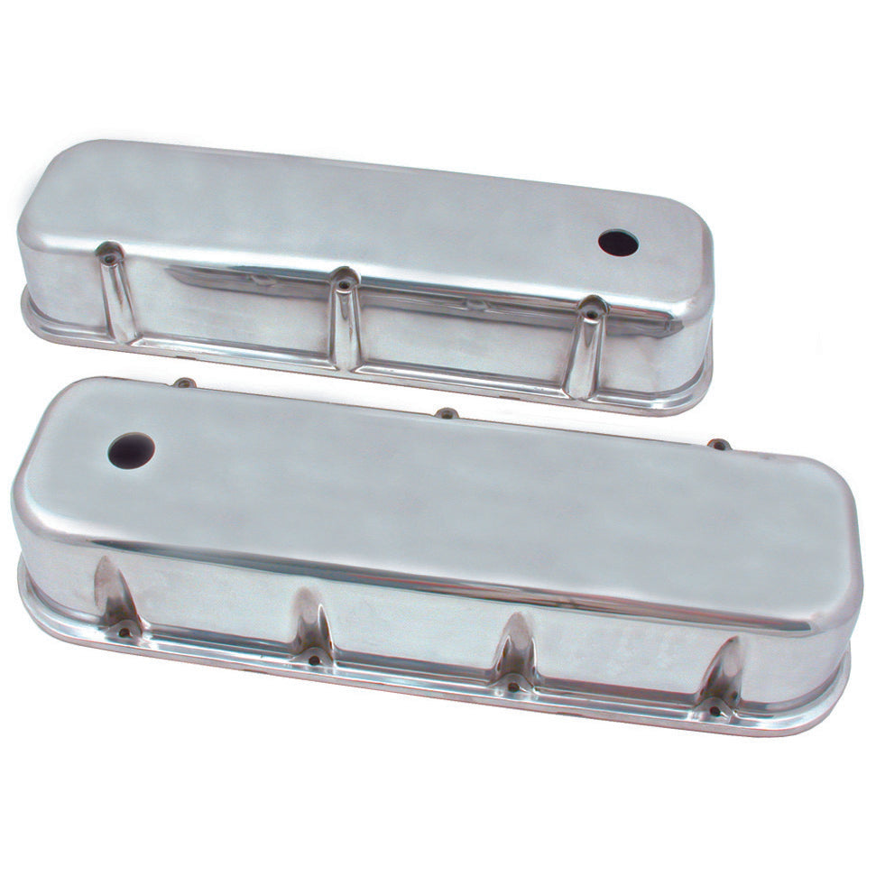 TFI Racing Valve Covers Alloy Chevrolet BB 396-502 Tall Smooth Baffled-pr
