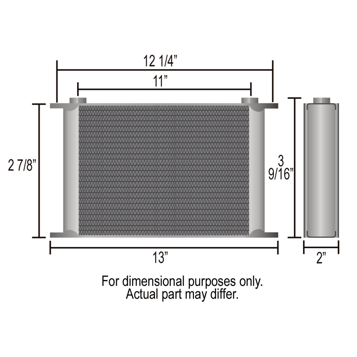Derale Stack Plate Engine/Transmission Oil Cooler 10 Row Core-10AN Inlet