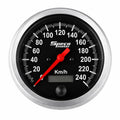 Speco 85mm Dash Mounted Programmable Speedometer - Black Dial Silver Bezel