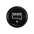 Speco 2" 12/24V Hour-Meter - Black Dial Black Bezel