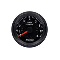 Speco 2" 12V 8000rpm Tachometer - Black Dial Black Bezel