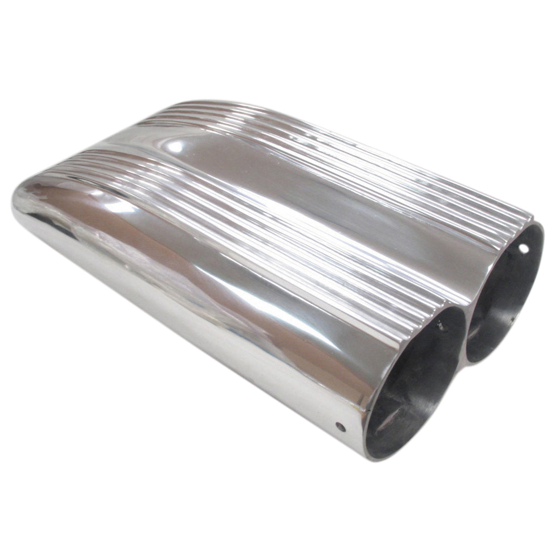 TFI Racing Scoop Shotgun Single/Dual Finned Polished Alloy Hood Scoop 19.5" Long