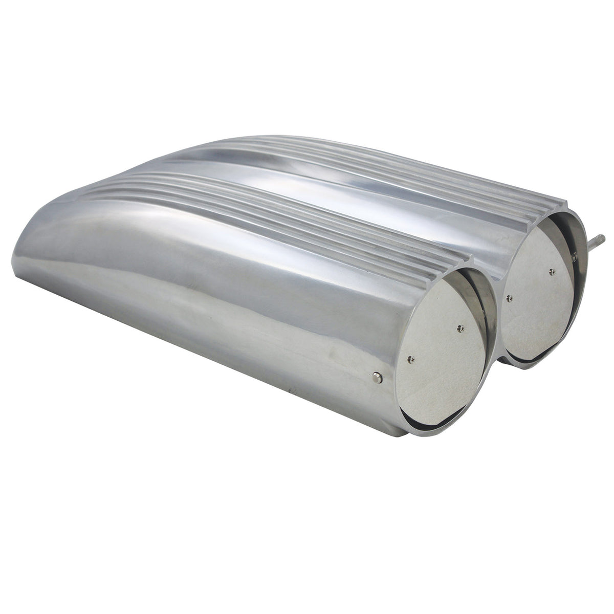 TFI Racing Scoop Shotgun Single/Dual Finned Polished Alloy Hood Scoop 19.5" Long