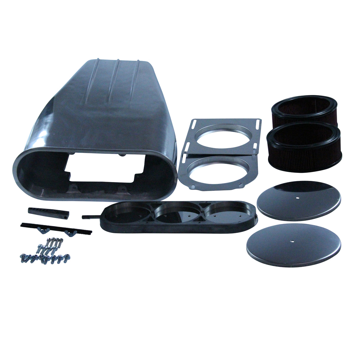TFI Racing Street Scoop Finned (Mr Gasket Style) Bug Catcher Single/Dual Carb