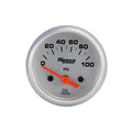 Speco 2" Electric 100 PSI Oil Pressure Gauge with Sender - Silver Dial Bezel