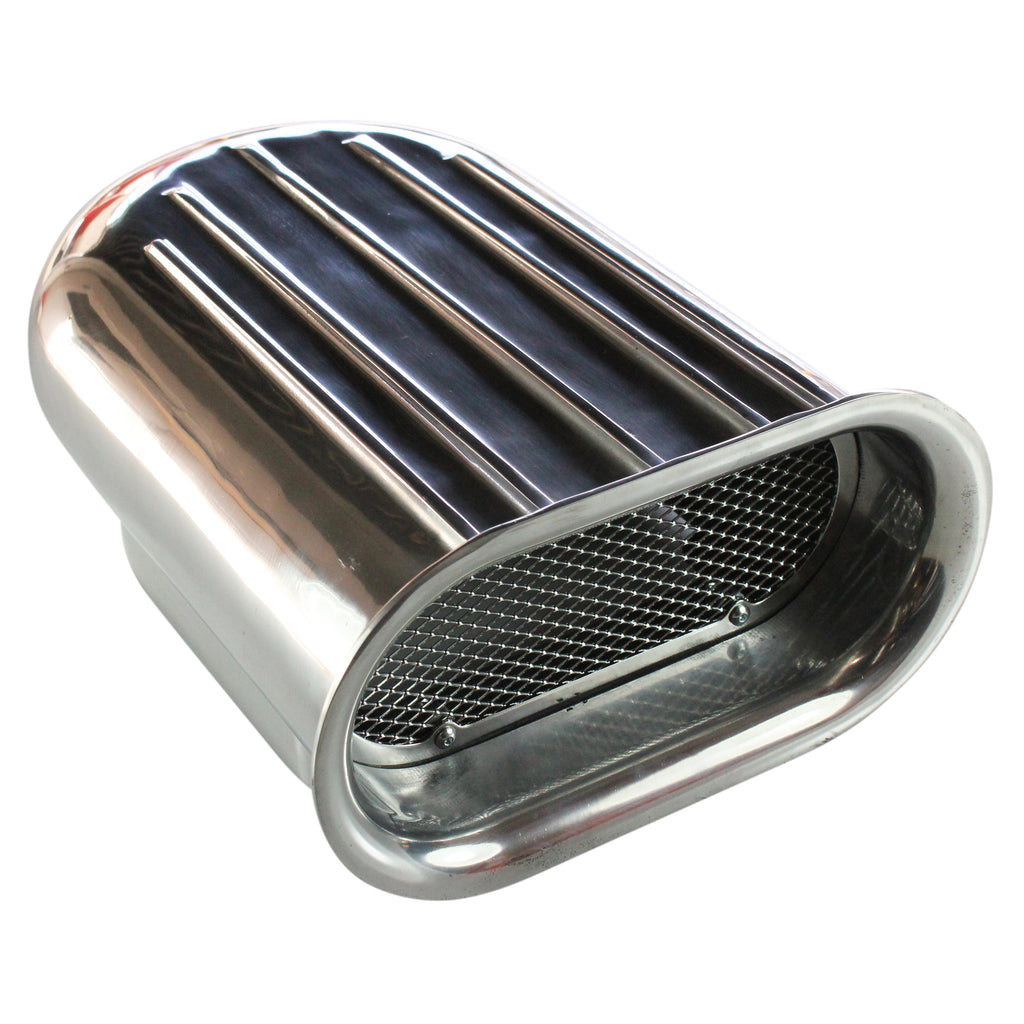 TFI Racing Scoop Short (Hilborn Style) Polished 5 Finned Alloy 13-1/2" Long