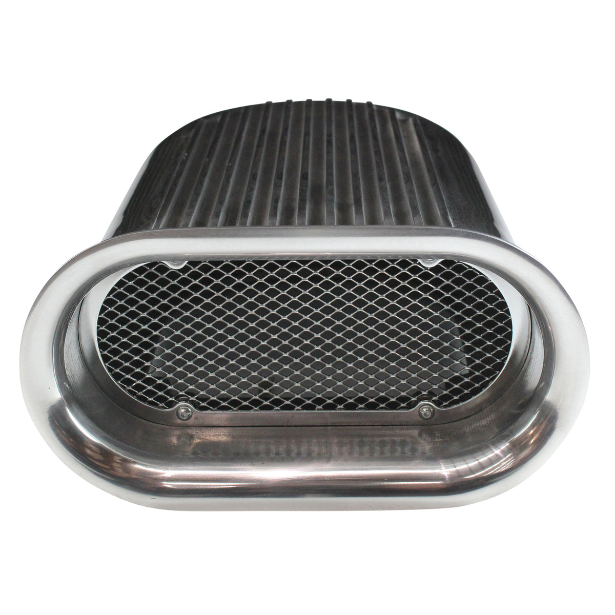 TFI Racing Scoop Short (Hilborn Style) Polished Full Finned Alloy 13-1/2" Long