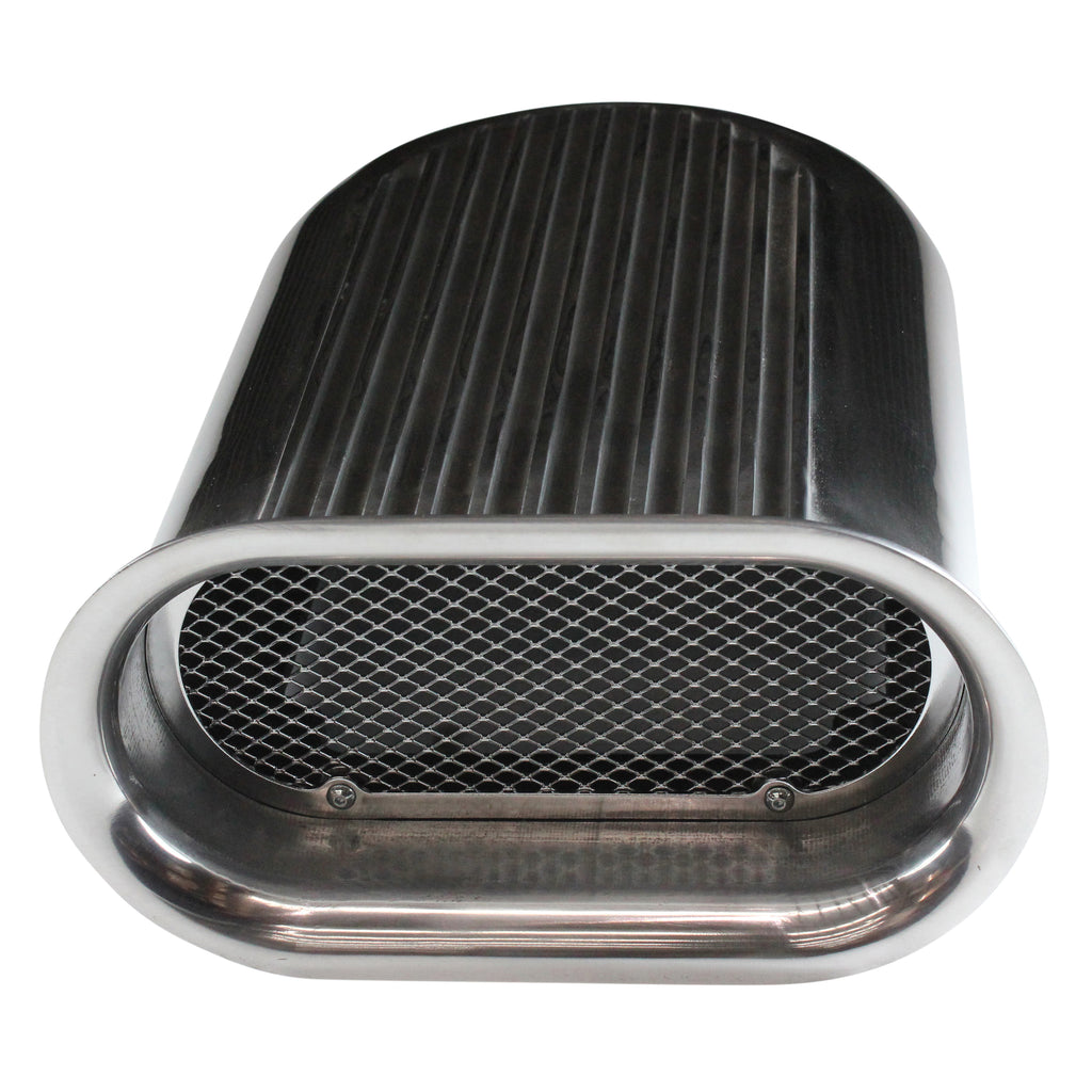 TFI Racing Scoop Short (Hilborn Style) Polished Full Finned Alloy 13-1/2" Long