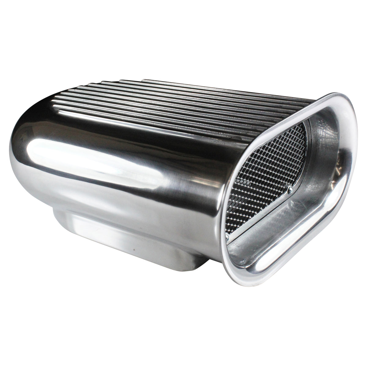 TFI Racing Scoop Short (Hilborn Style) Polished Full Finned Alloy 13-1/2" Long