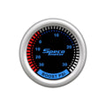 Speco 2" 12V 30 Electric Hg to 30 PSI Boost Gauge - Black Dial Markings Bezel