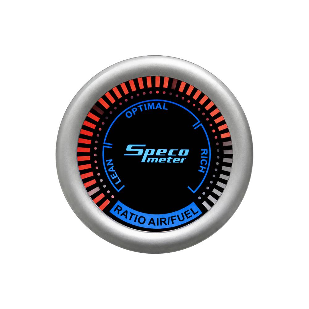 Speco 2" 12V Electric Air-Fuel Ratio Gauge - Black Dial Silver Markings Bezel