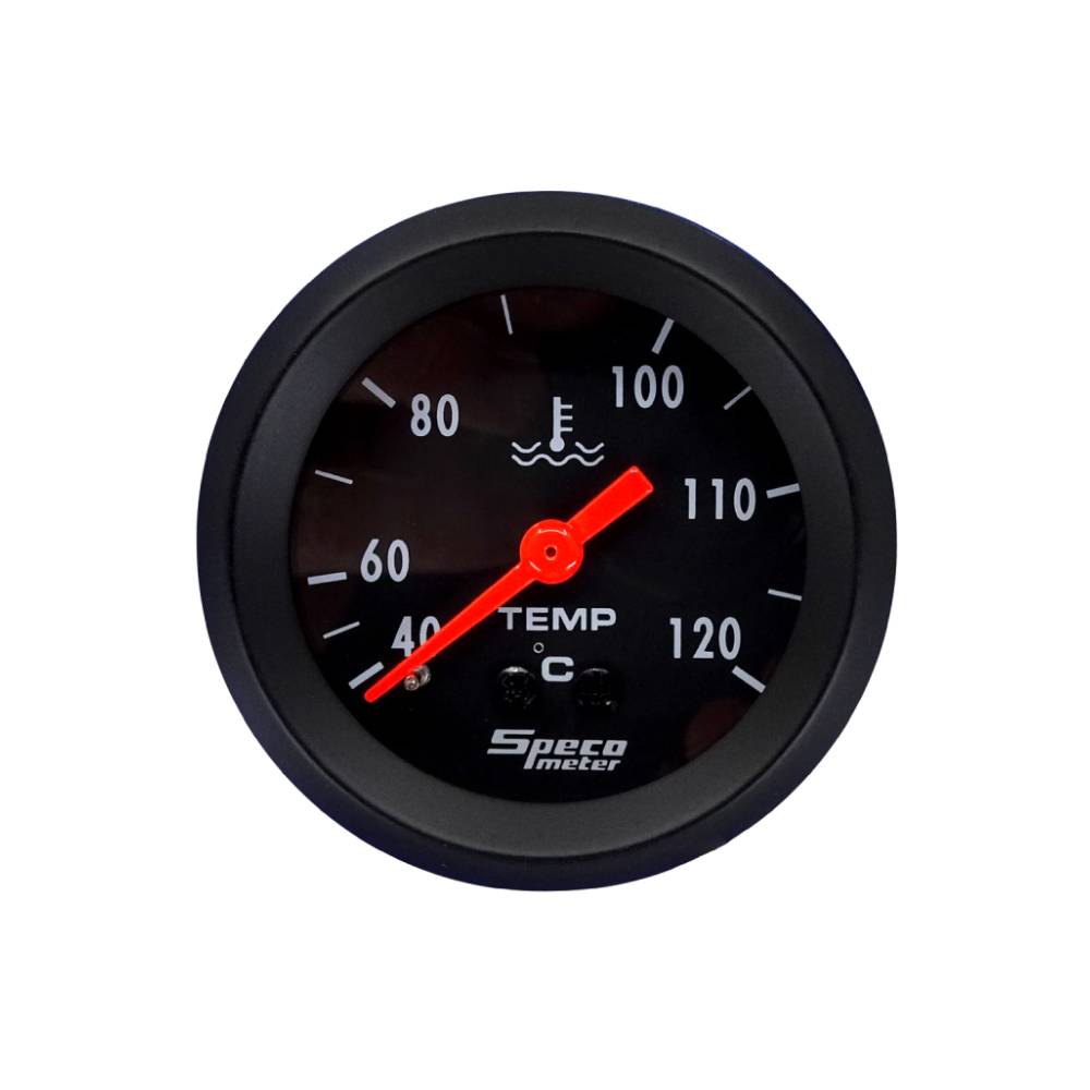 Speco 2" Mechanical 40-120ºC Water Temperature Gauge with 12' Sender & Adaptors