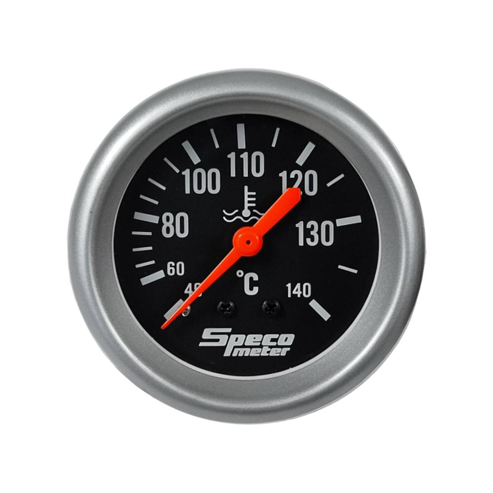 Speco 2-5/8" Mechanical 40-140ºC Water Temperature Gauge with 6' Sender - Dial