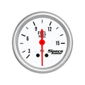 Speco 2-5/8" Mechanical 15psi Fuel Pressure Gauge - White Dial Silver Bezel