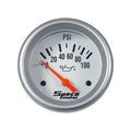 Speco 2-5/8" Electric 100 PSI Oil Pressure Gauge with Sender - White Dial Bezel