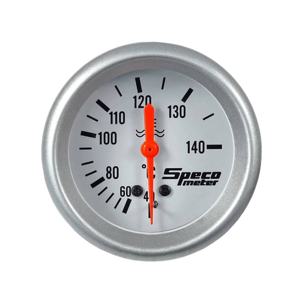 Speco 2-5/8" Mechanical 40-140ºC Water Temperature Gauge with 12' Sender - Dial
