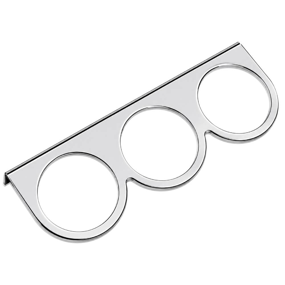 Speco 2-5/8" Triple Gauge Mounting Panel - Chrome