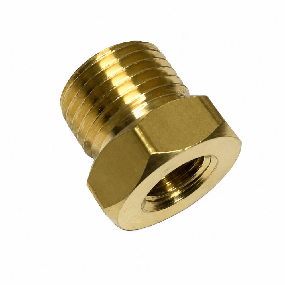Speco Brass Electric Oil Pressure Gauge Adaptor - 1/8” NPT (F) x M16-1.5 (M)