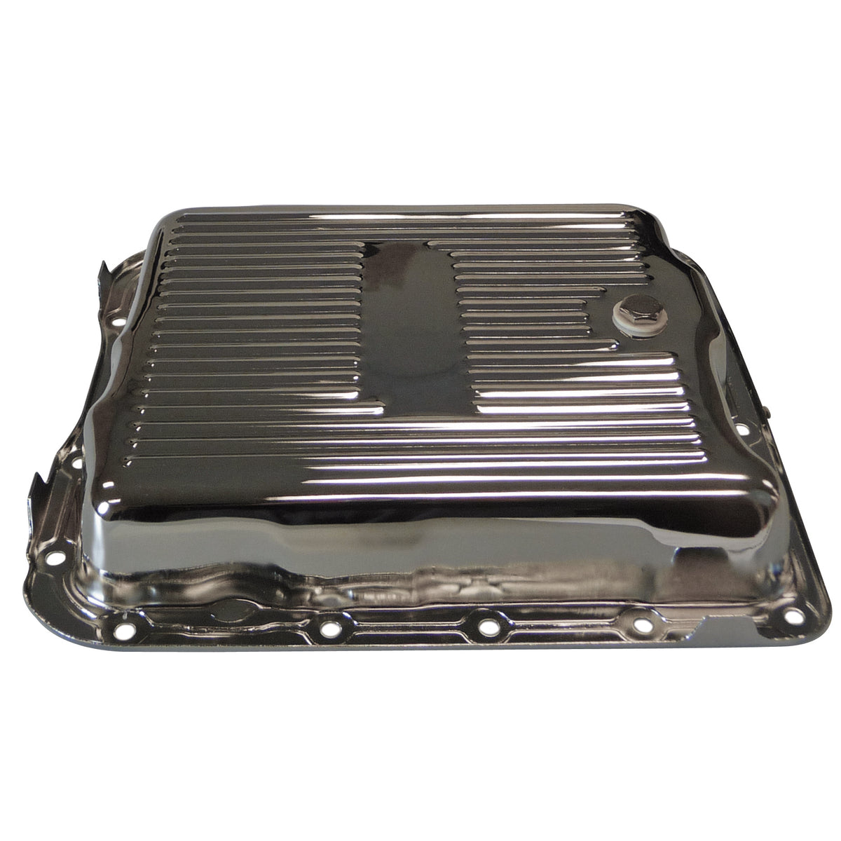 TFI Racing Transmission Pan GM Turbo 700R4/4L60/4L60E OEM Height Steel Finned